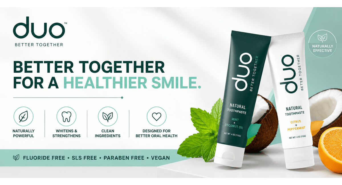 Duo Toothpaste – Natural Whitening & Complete Oral Care Solution
