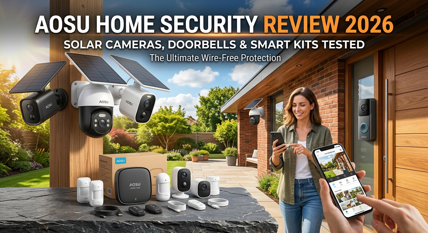 AOSU Home Security Review 2026: Solar Cameras, Doorbells & Smart Kits Tested